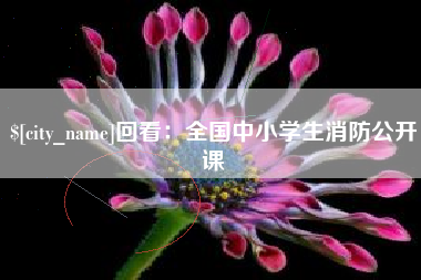 桂阳回看：全国中小学生消防公开课