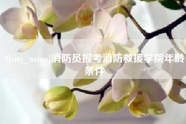 桂阳消防员报考消防救援学院年龄条件