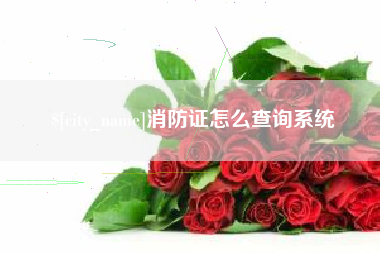 桂阳消防证怎么查询系统