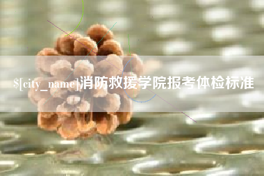 桂阳消防救援学院报考体检标准