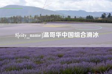 桂阳温哥华中国组合滑冰