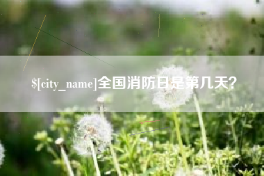 桂阳全国消防日是第几天？