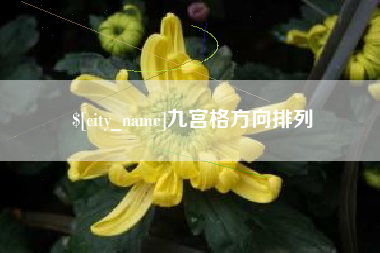 桂阳九宫格方向排列