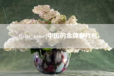 桂阳中国的金牌有几名