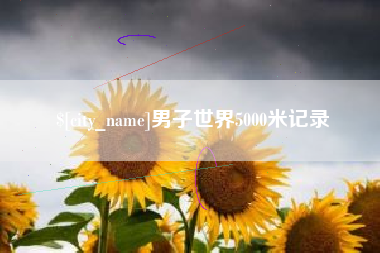 桂阳男子世界5000米记录