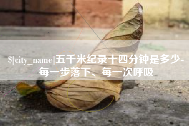 桂阳五千米纪录十四分钟是多少-每一步落下、每一次呼吸