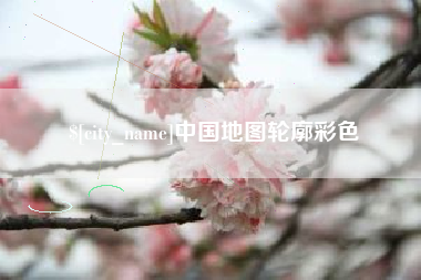 桂阳中国地图轮廓彩色