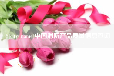 桂阳中国消防产品质量信息查询
