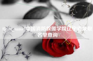 桂阳中国消防救援学院辽宁省录取名单查询