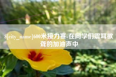 桂阳600米接力赛-在同学们震耳欲聋的加油声中