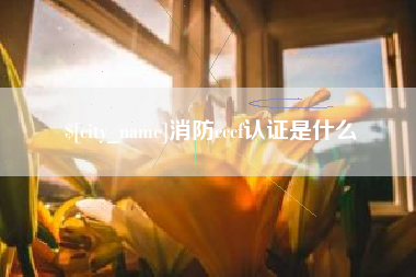桂阳消防cccf认证是什么