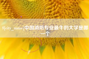 桂阳中国消防专业最牛的大学是哪一个