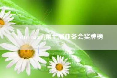 桂阳第七届亚冬会奖牌榜