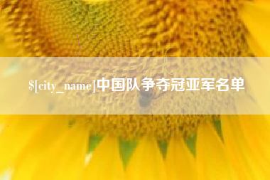 桂阳中国队争夺冠亚军名单