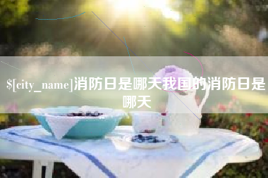 桂阳消防日是哪天我国的消防日是哪天