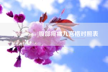 桂阳腹部疼痛九宫格对照表