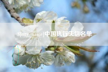 桂阳中国执行失信名单