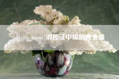 桂阳消控证中级的含金量