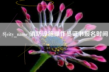 桂阳消防设施操作员证书报名时间