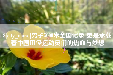桂阳男子5000米全国记录-更是承载着中国田径运动员们的热血与梦想