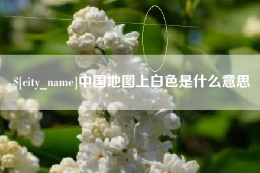 桂阳中国地图上白色是什么意思