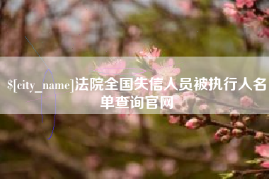 桂阳法院全国失信人员被执行人名单查询官网
