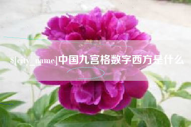 桂阳中国九宫格数字西方是什么