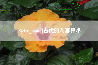 桂阳古代的九宫算术
