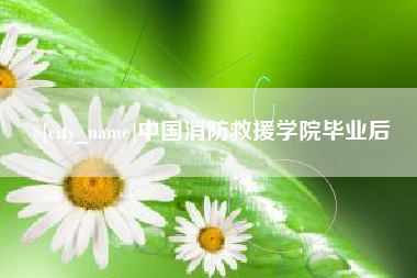桂阳中国消防救援学院毕业后