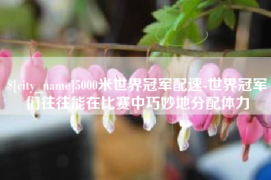 桂阳5000米世界冠军配速-世界冠军们往往能在比赛中巧妙地分配体力