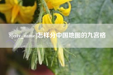 桂阳怎样分中国地图的九宫格