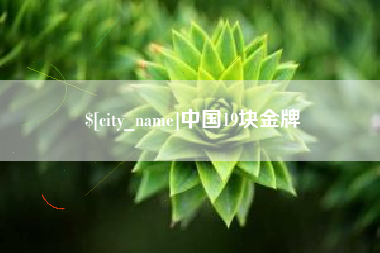 桂阳中国19块金牌
