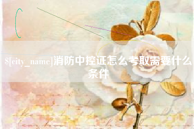 桂阳消防中控证怎么考取需要什么条件