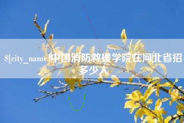 桂阳中国消防救援学院在河北省招多少人