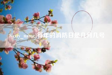 桂阳每年的消防日是几月几号
