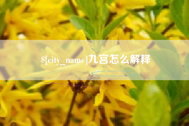 桂阳九宫怎么解释