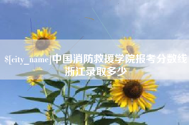 桂阳中国消防救援学院报考分数线浙江录取多少