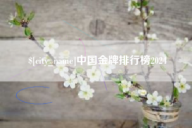 桂阳中国金牌排行榜2024
